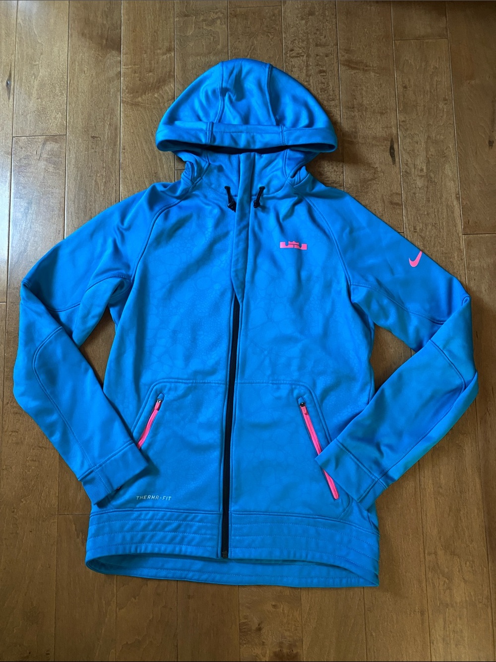 Nike Men’s Blue Therma-FIT Hooded Jacket Size Small
